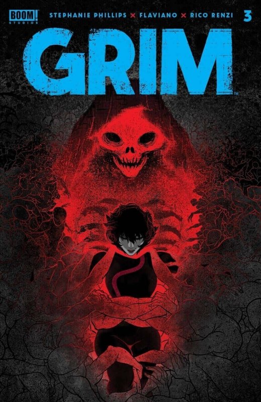 Grim #3 (Boom! Studios, 2022), raw comic book in NM condition — front cover