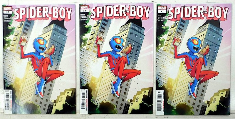 Spider-Boy Lot of 3 #17 x3 (2025) Marvel Comics 9.4 NM 1st Print Comic Books (Marvel Comics, 2025), raw comic book in NM 9.4 condition — front cover