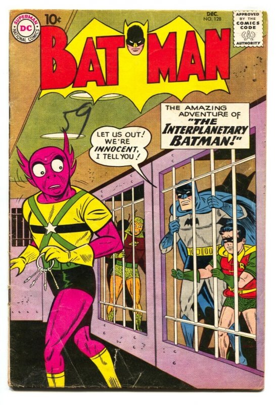 Batman #128 - 1959 - DC - VG - Comic Book (DC Comics, 1959), raw comic book in VG condition — front cover