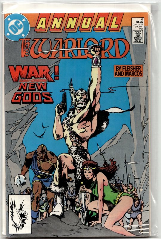 Warlord Annual #6 (DC Comics, 1987), raw, ungraded comic book — front cover