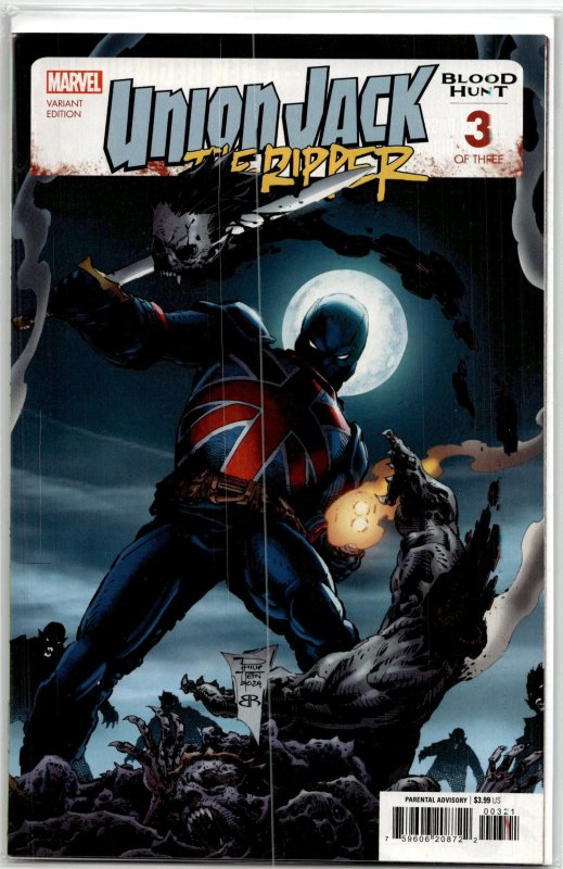Union Jack the Ripper: Blood Hunt #3 (Marvel Comics, 2024), raw, ungraded comic book — front cover