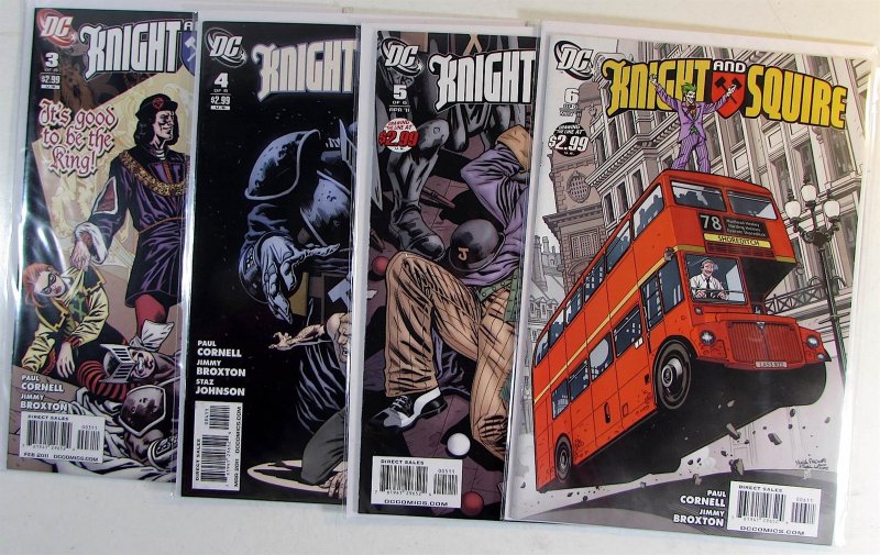 Knight and Squire Lot of 4 #3, 4, 5, 6 DC Comics (2011) NM 1st Print Comic Books (DC Comics, 2011), raw comic book in NM condition — front cover