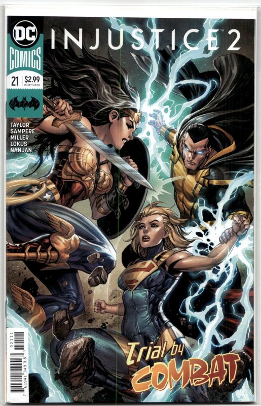 Injustice 2 #21 (2018), raw, ungraded comic book — front cover