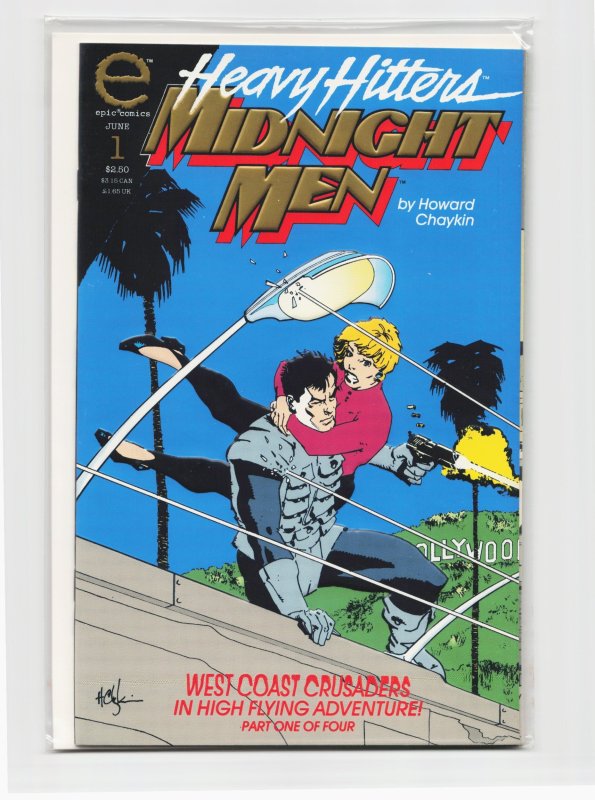 Midnight Men #1 (1993), raw, ungraded comic book — front cover