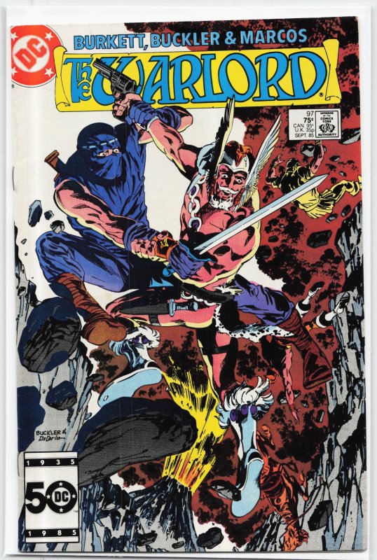 Warlord #97 (DC Comics, 1985), raw, ungraded comic book — front cover
