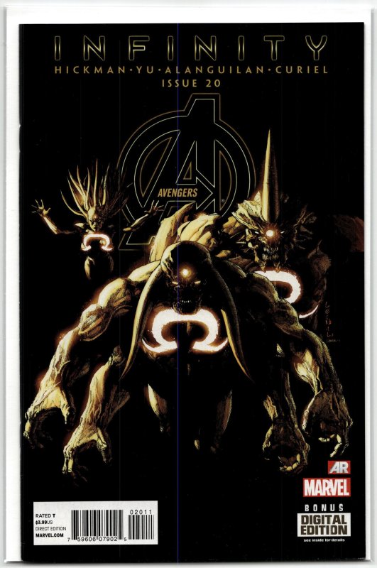 Avengers #20 (Marvel Comics, 2013), raw, ungraded comic book — front cover
