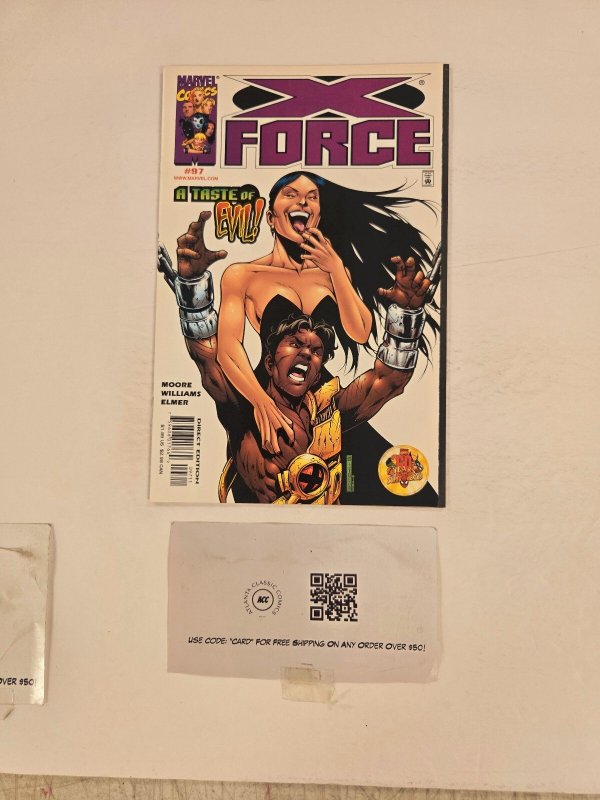 X-Force #97 (Marvel Comics), raw comic book in NM condition — front cover