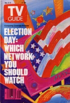 Mag: TV Guide 11/5/88-Election Day-Analysis of Presidents VF, raw comic book in VF condition — front cover