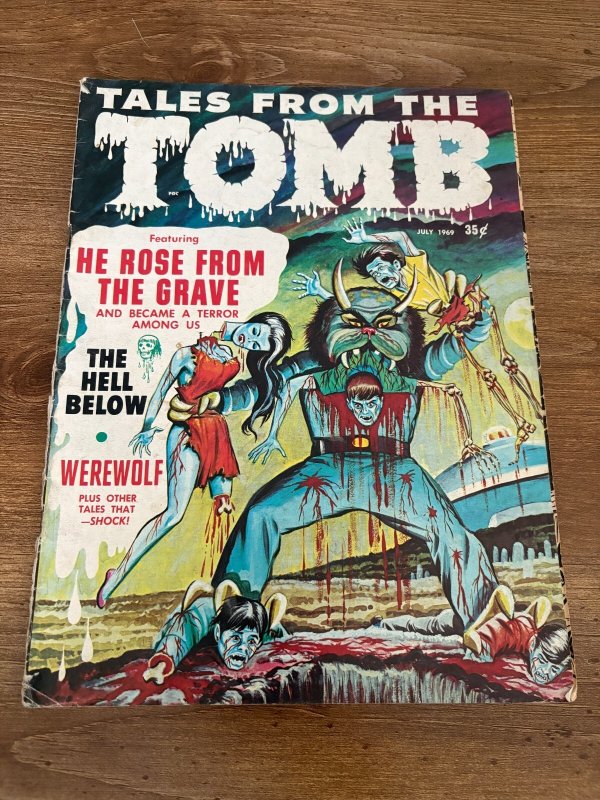 Tales from the Tomb #6 (1969), raw comic book in VG condition — front cover