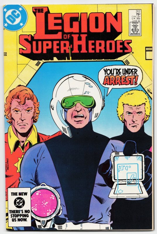 Legion of Super-Heroes #312 (DC Comics, 1984), raw, ungraded comic book — front cover