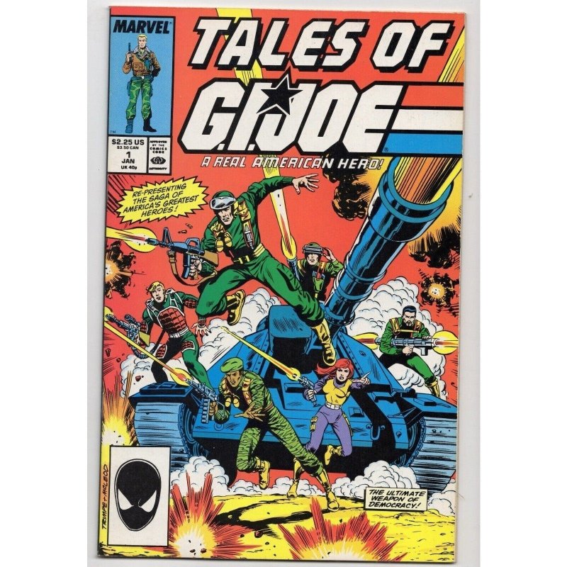 Tales of GI Joe a Real American Hero #1 (Marvel Comics, 1988), raw comic book in NM 9.4 condition — front cover