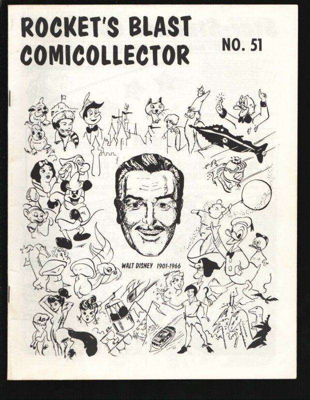 Rocket's Blast & Comicollector #51 (1967), raw, ungraded comic book — front cover