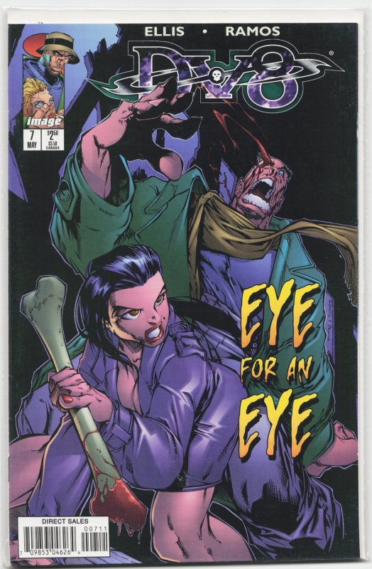 DV8 #7 (Image Comics, 1997), raw, ungraded comic book — front cover
