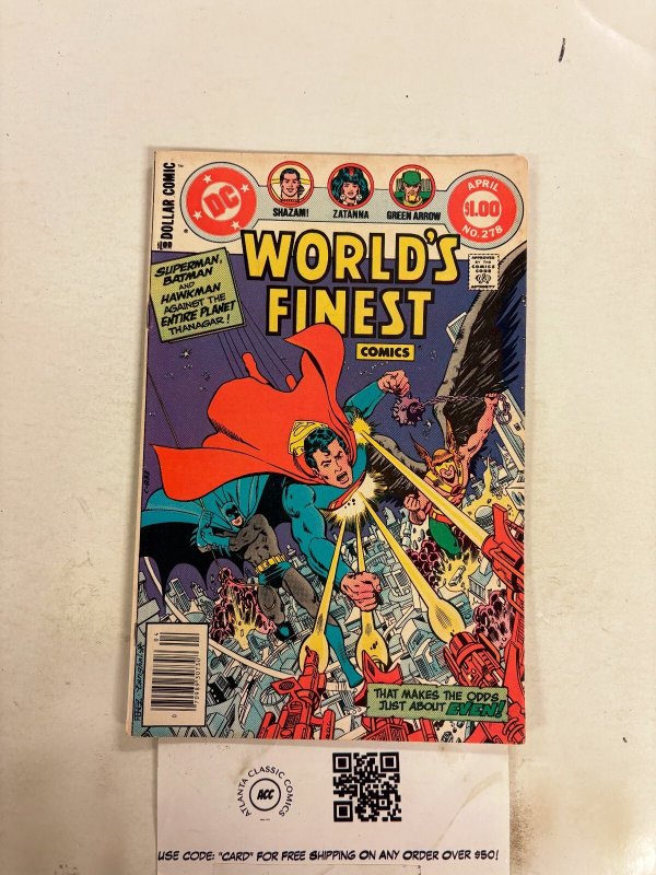 World's Finest #278 (DC Comics), raw comic book in FN condition — front cover