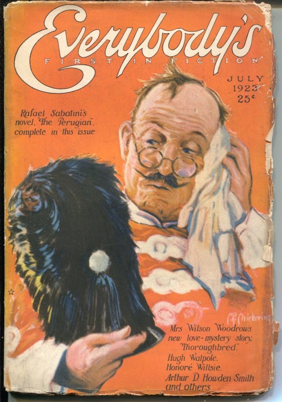 Pulp: Everybody's 7/1923-Ridgway-Rafael Sabatini's "The Perugian"-Riesenberg-VG, raw comic book in VG condition — front cover