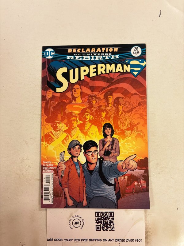 Superman #28 (DC Comics), raw comic book in NM condition — front cover