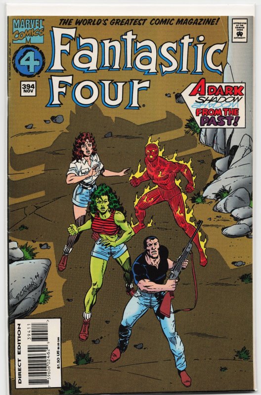 Fantastic Four #394 (Marvel Comics, 1994), raw, ungraded comic book — front cover