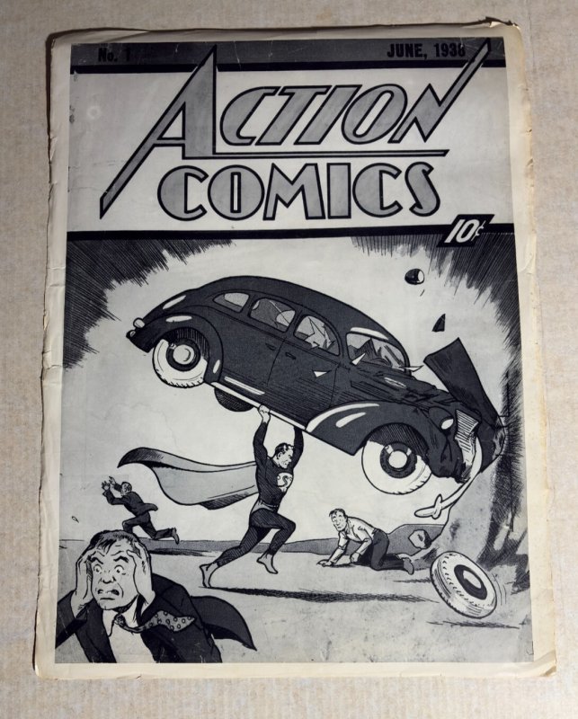 1970's Action Comics #1 (1970), raw comic book in GD+ 2.5 condition — front cover