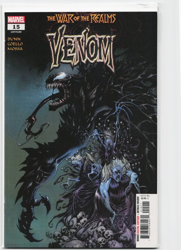 Venom #15 (Marvel Comics, 2019), raw, ungraded comic book — front cover