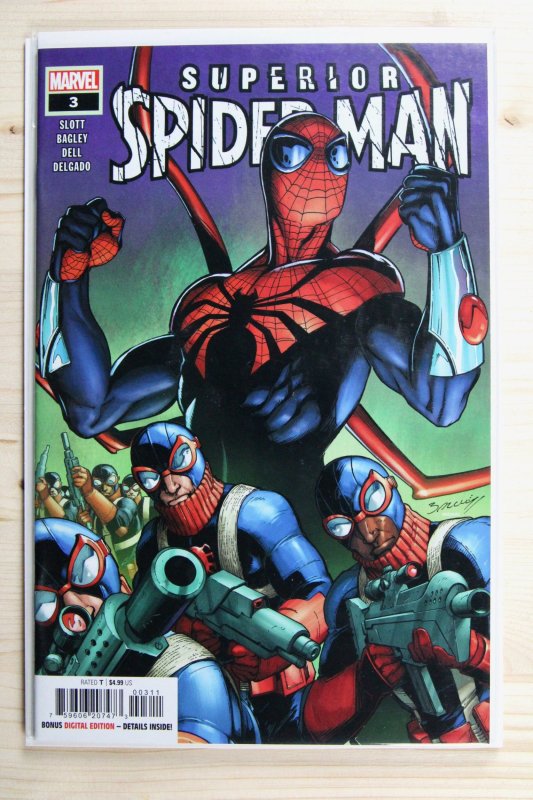 Superior Spider-Man #3 (Marvel Comics, 2024), raw comic book in NM+ 9.6 condition — front cover