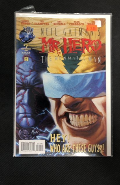 Mr. Hero the Newmatic Man #7 (Big Entertainment, 1995), raw, ungraded comic book — front cover