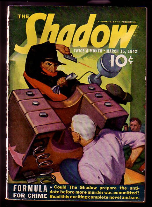 Shadow Pulp Mag 1942 Mar 15-Street & Smith High Grade Fn/vf (Street & Smith, 1942), raw comic book in FN/VF condition — front cover