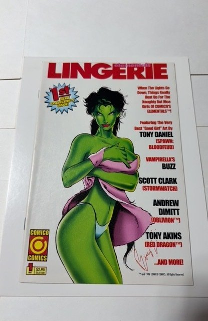 Elementals: Lingerie (2007) Vf-Nm 7 SU1 (2007), raw comic book in NM condition — front cover