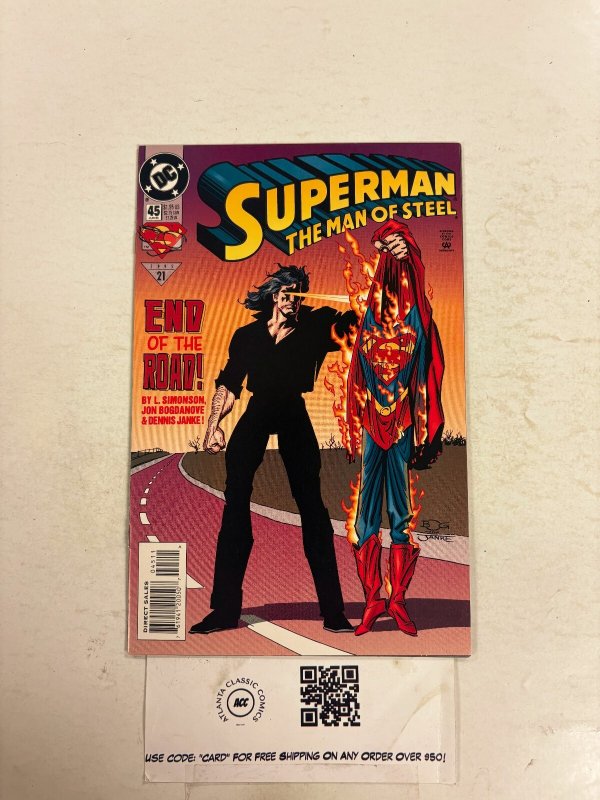 Superman Man of Steel #45 (DC Comics), raw comic book in NM condition — front cover