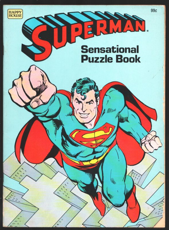 Superman Sensational Puzzle Book #1983 (1983), raw comic book in VG condition — front cover
