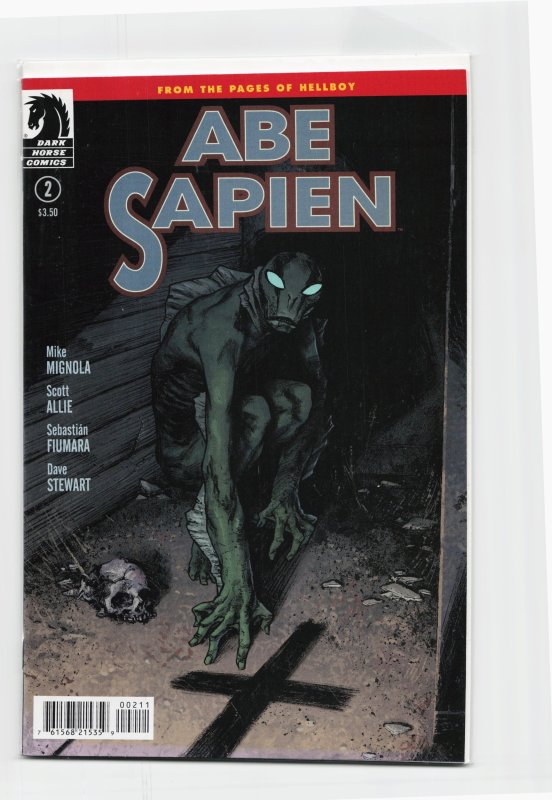 Abe Sapien #2 (Dark Horse Comics, 2013), raw, ungraded comic book — front cover