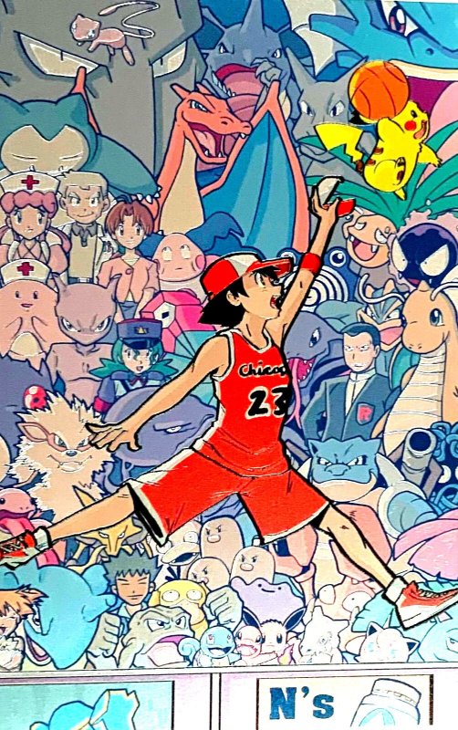 Fame Satoshi Tajiri Fan Expo 2026 “red Jersey” Ash Jordan Nice/foil/metal Set (2026), raw, ungraded comic book — front cover