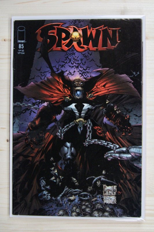 Spawn #85 (Image Comics, 1999), raw comic book in FN/VF 7.0 condition — front cover