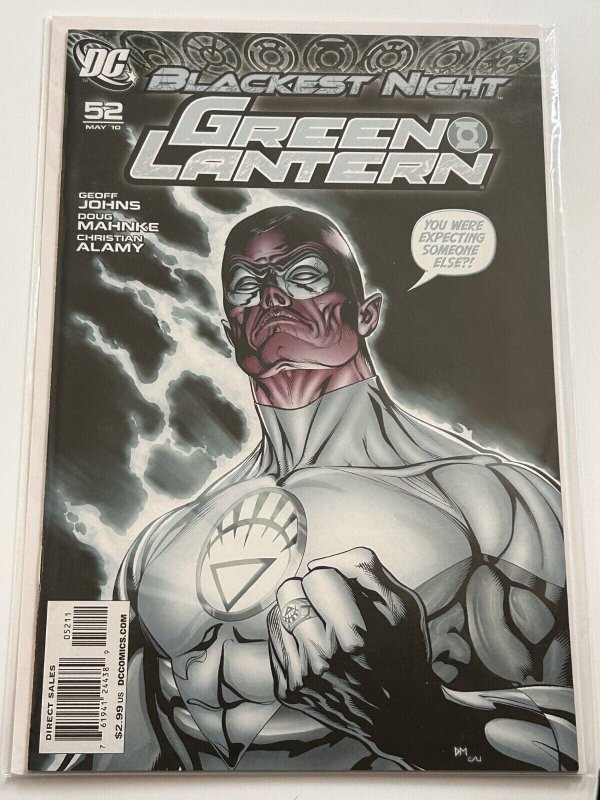 Green Lantern #52 (DC Comics, 2010), raw comic book in NM 9.4 condition — front cover