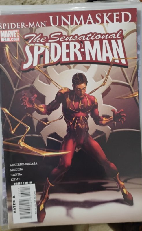 Sensational Spider-Man #31 (Marvel Comics, 2006), raw, ungraded comic book — front cover