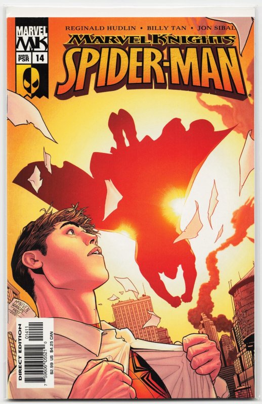 Marvel Knights Spider-Man #14 (Marvel Comics, 2005), raw, ungraded comic book — front cover