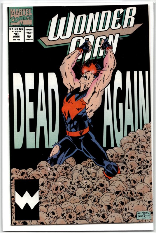 Wonder Man #10 (1992), raw, ungraded comic book — front cover
