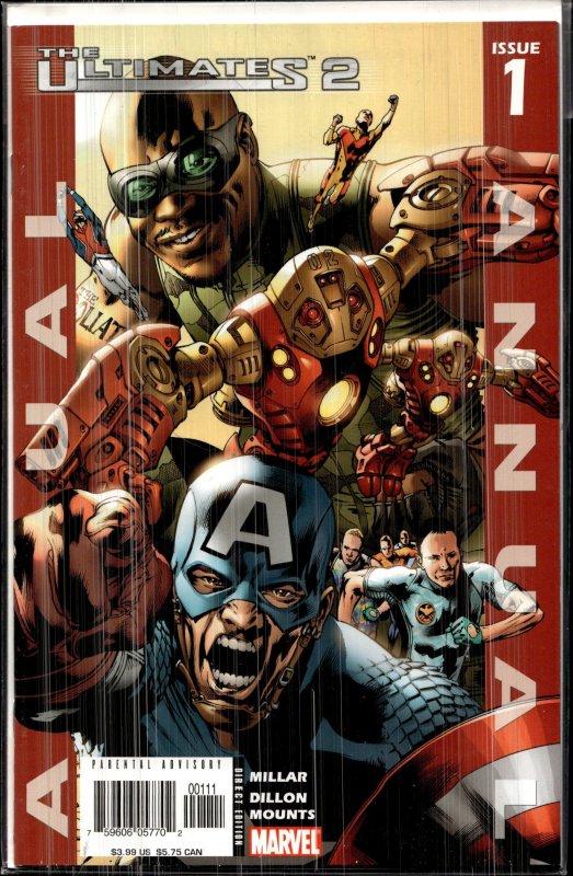 Ultimates Annual #1 (2005), raw, ungraded comic book — front cover