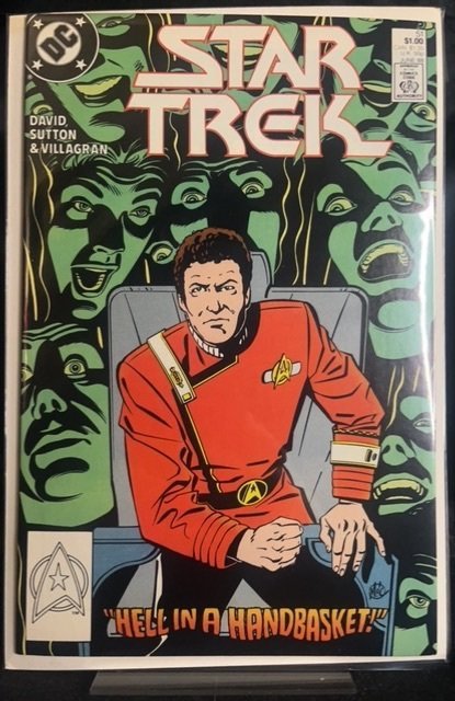Star Trek #51 (DC Comics, 1988), raw, ungraded comic book — front cover