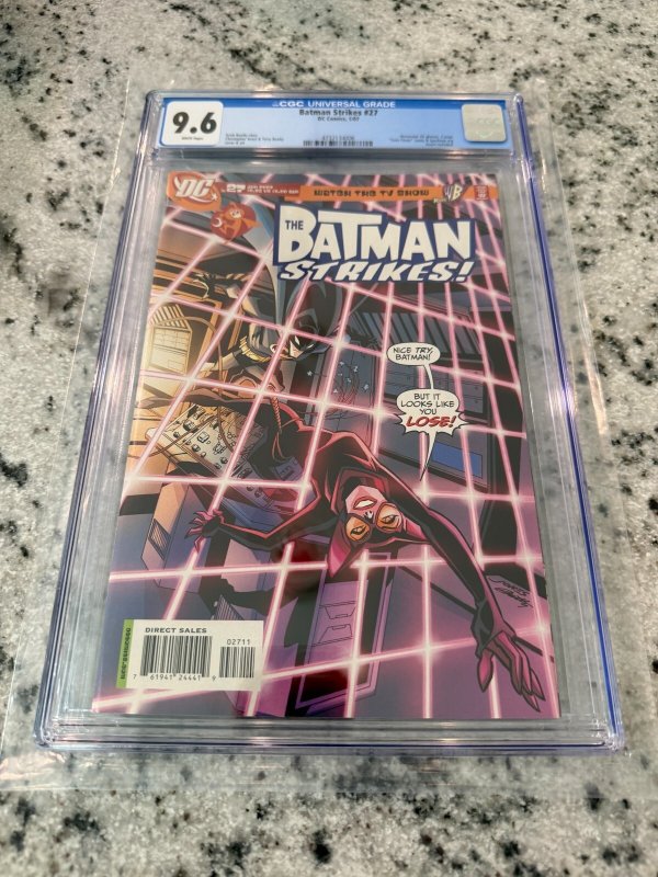 The Batman Strikes #27 (DC Comics, 2007), CGC 9.6 graded comic book, Universal Blue label — front cover in its holder