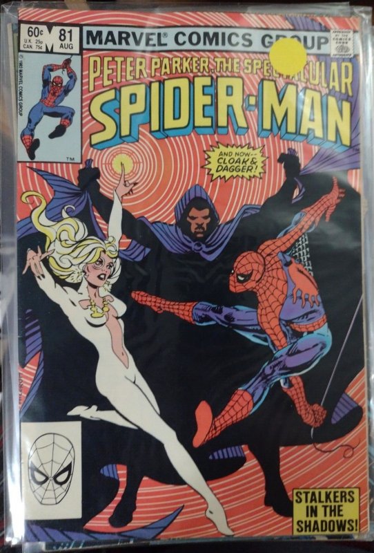 Spectacular Spider-Man #81 (Marvel Comics, 1983), raw, ungraded comic book — front cover