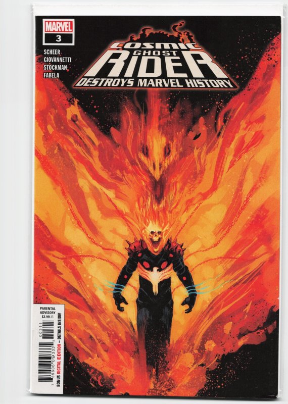 Cosmic Ghost Rider Destroys Marvel History #3 (Marvel Comics, 2019), raw, ungraded comic book — front cover
