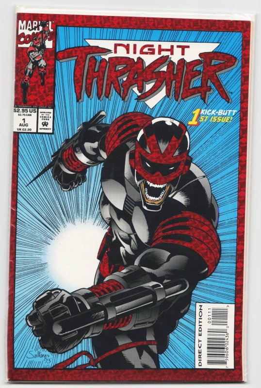Night Thrasher #1 (1993), raw, ungraded comic book — front cover