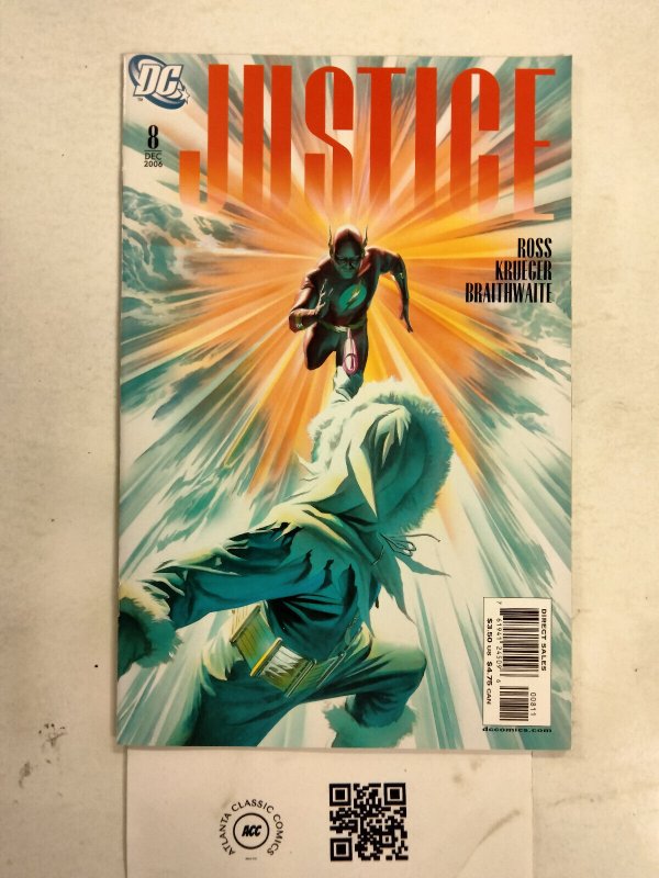 Justice #8 (DC Comics, 2006), raw comic book in NM condition — front cover