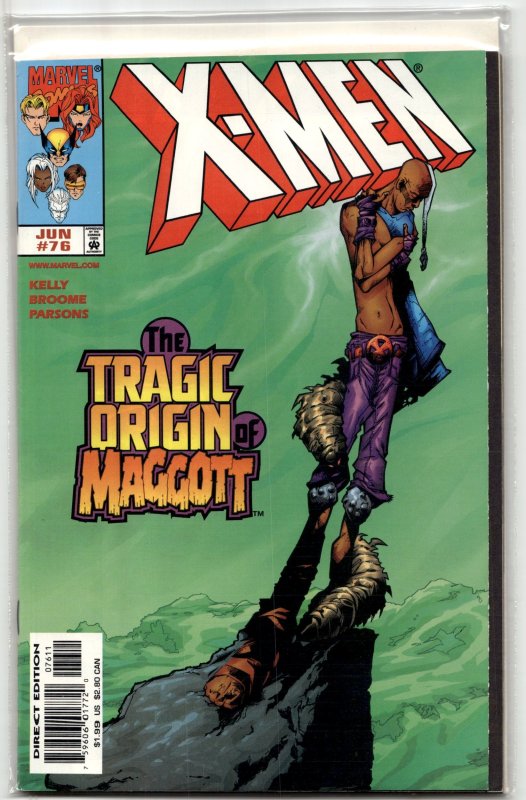 X-Men #76 (Marvel Comics, 1998), raw, ungraded comic book — front cover