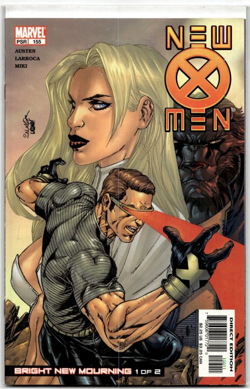 New X-Men #155 (Marvel Comics, 2004), raw, ungraded comic book — front cover