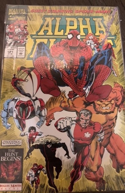 Alpha Flight #121 (Marvel Comics, 1993), raw, ungraded comic book — front cover