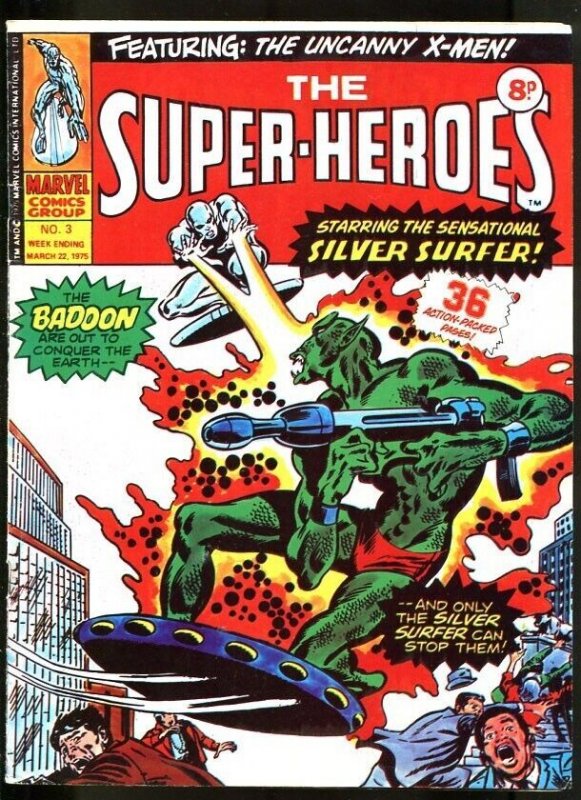 Super Heroes #3 (Marvel Comics), raw comic book in FN condition — front cover
