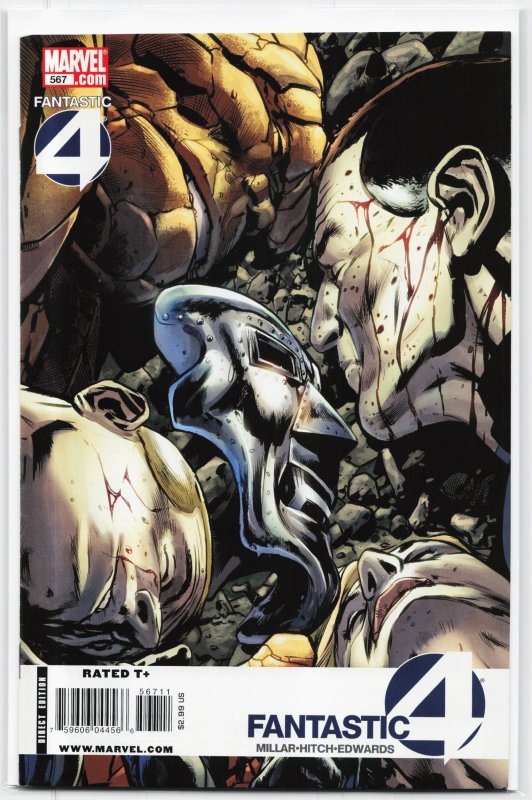 Fantastic Four #567 (Marvel Comics, 2009), raw, ungraded comic book — front cover