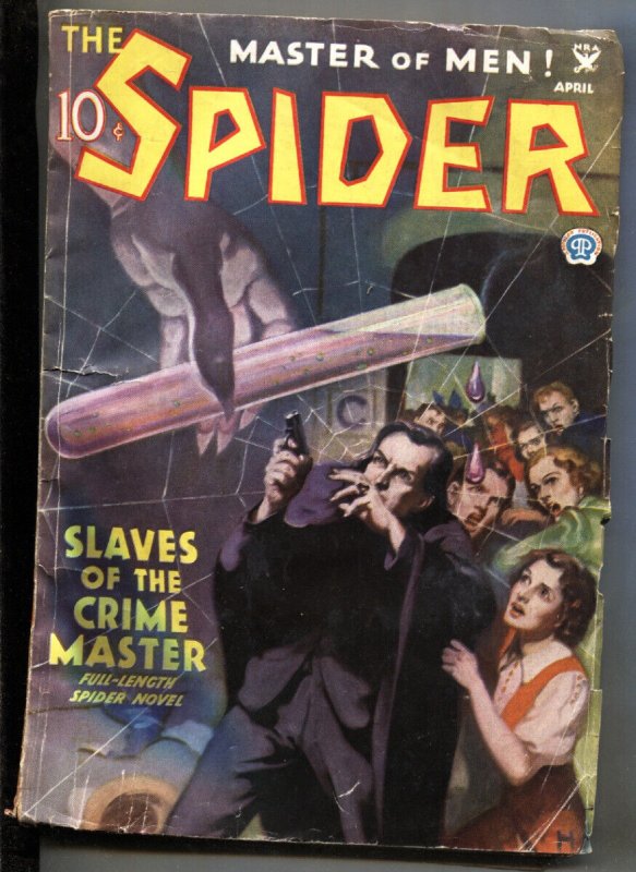 Pulp: Spider // April 1935 // Hero Pulp // Weird Menace // Slaves OF THE CRI... (1935), raw, ungraded comic book — front cover