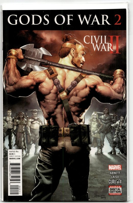 Civil War II: Gods of War #2 (Marvel Comics, 2016), raw, ungraded comic book — front cover